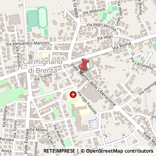 Mappa Viale Martiri della Liberazione, 18, 35010 Carmignano di Brenta, Padova (Veneto)