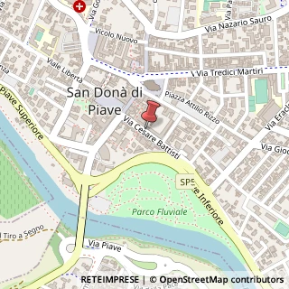 Mappa Via Cesare Battisti, 17, 30027 San Donà di Piave, Venezia (Veneto)