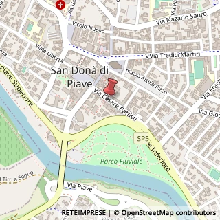 Mappa Via Cesare Battisti, 38, 30027 San Donà di Piave, Venezia (Veneto)