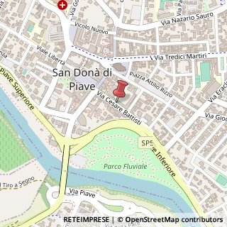 Mappa Via Cesare Battisti, 25, 30027 San Donà di Piave, Venezia (Veneto)
