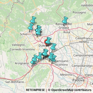 Mappa Via Eleonora Duse, 36031 Dueville VI, Italia (11.24)