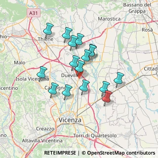 Mappa Via Eleonora Duse, 36031 Dueville VI, Italia (5.98125)