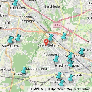 Mappa Via Agostino Depretis, 21052 Busto Arsizio VA, Italia (2.99333)