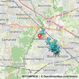 Mappa Via Agostino Depretis, 21052 Busto Arsizio VA, Italia (1.80091)