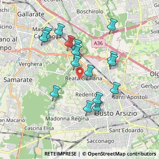 Mappa Via Agostino Depretis, 21052 Busto Arsizio VA, Italia (1.82188)