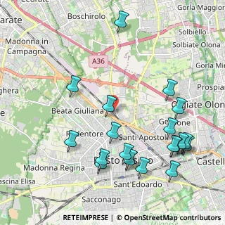 Mappa Via Cascina Rossi, 21052 Busto Arsizio VA, Italia (2.3835)