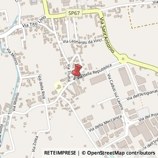 Mappa Via della Repubblica,  9, 35014 Fontaniva, Padova (Veneto)