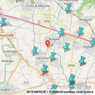 Mappa Via per Bolgare, 24050 Calcinate BG, Italia (3.374)