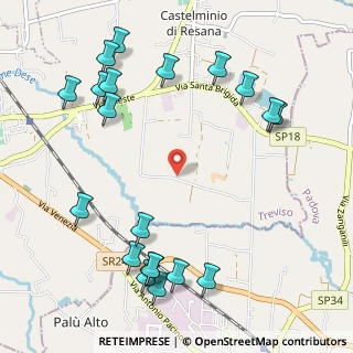 Mappa Via Palù, 31023 Resana TV, Italia (1.3325)