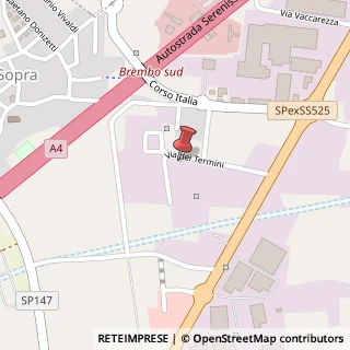 Mappa Via di Termini, 11, 24040 Osio Sopra, Bergamo (Lombardia)
