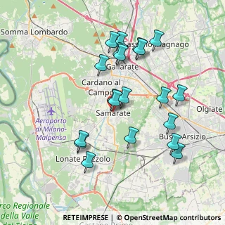 Mappa Piazza Italia, 21017 Samarate VA, Italia (3.7435)