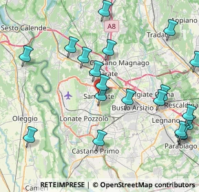 Mappa Via Macchi Angolo, 21017 Samarate VA, Italia (9.642)
