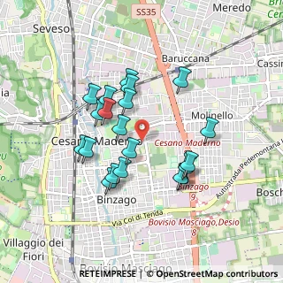 Mappa 20811 Cesano Maderno MB, Italia (0.786)