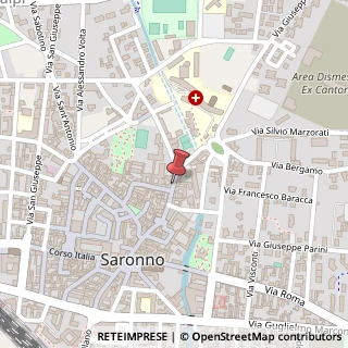 Mappa Via Padre Luigi Monti,  43, 21047 Saronno, Varese (Lombardia)