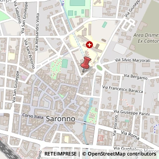 Mappa Via Ambrogio Legnani, 4, 21047 Saronno, Varese (Lombardia)