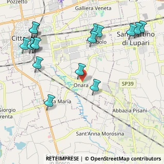 Mappa Via Sen. Giovanni Cittadella, 35019 Tombolo PD, Italia (2.64875)