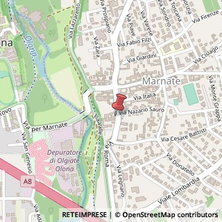 Mappa Via Roma, 142, 21050 Marnate, Varese (Lombardia)