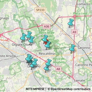Mappa Via Contardo Ferrini, 20027 Rescaldina MI, Italia (4.02571)