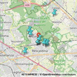 Mappa Via Contardo Ferrini, 20027 Rescaldina MI, Italia (1.25909)