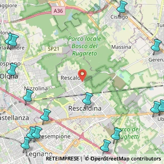 Mappa Via Contardo Ferrini, 20027 Rescaldina MI, Italia (3.78867)