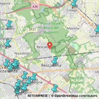 Mappa Via Contardo Ferrini, 20027 Rescaldina MI, Italia (3.88684)