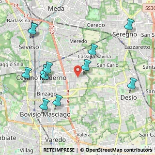 Mappa Via Monte Sacro, 20811 Cesano Maderno MB, Italia (2.38417)