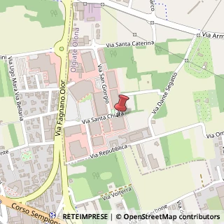 Mappa Via Santa Chiara, 50/52, 21057 Olgiate Olona, Varese (Lombardia)