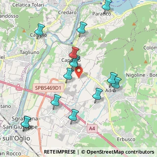 Mappa Via delle Fossandere, 25031 Capriolo BS, Italia (2.17786)