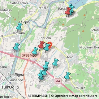 Mappa Via delle Fossandere, 25031 Capriolo BS, Italia (2.54125)