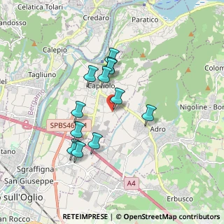 Mappa Via delle Fossandere, 25031 Capriolo BS, Italia (1.49583)
