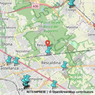 Mappa Via Baita, 20027 Rescaldina MI, Italia (3.72429)