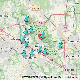 Mappa Via Baita, 20027 Rescaldina MI, Italia (3.54636)