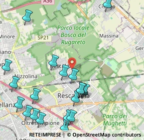 Mappa Via Ugo la Malfa, 20027 Rescaldina MI, Italia (2.603)