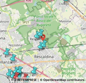 Mappa Via Ugo la Malfa, 20027 Rescaldina MI, Italia (3.417)