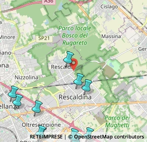 Mappa Via Ugo la Malfa, 20027 Rescaldina MI, Italia (3.05545)