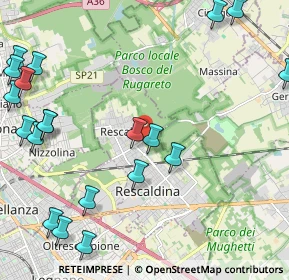 Mappa Via Ugo la Malfa, 20027 Rescaldina MI, Italia (2.932)