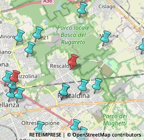Mappa Via Ugo la Malfa, 20027 Rescaldina MI, Italia (2.8415)
