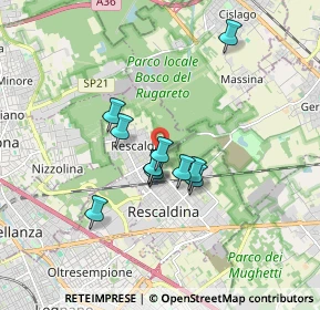 Mappa Via Ugo la Malfa, 20027 Rescaldina MI, Italia (1.26909)