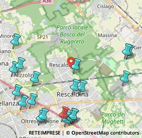 Mappa Via Ugo la Malfa, 20027 Rescaldina MI, Italia (2.8145)