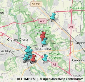 Mappa Via Ugo la Malfa, 20027 Rescaldina MI, Italia (3.81583)