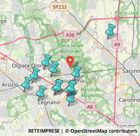 Mappa Via Ugo la Malfa, 20027 Rescaldina MI, Italia (3.72167)