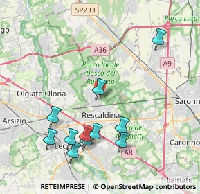 Mappa Via Ugo la Malfa, 20027 Rescaldina MI, Italia (4.28727)