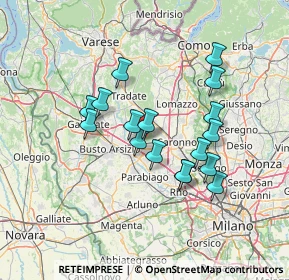 Mappa Via Ugo la Malfa, 20027 Rescaldina MI, Italia (11.95118)