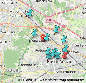 Mappa Via Ortisei, 21052 Busto Arsizio VA, Italia (1.68333)