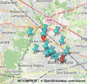 Mappa Via Ortisei, 21052 Busto Arsizio VA, Italia (1.49933)