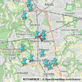 Mappa Piazza Vittorio Veneto, 20031 Cesano Maderno MB, Italia (2.28923)