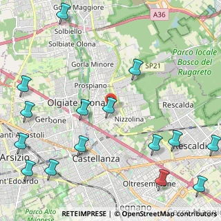 Mappa Via Galvaligi Generale, 21050 Marnate VA, Italia (3.05667)