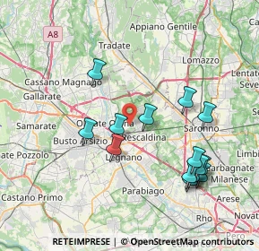 Mappa Via Serio, 21050 Marnate VA, Italia (7.82857)