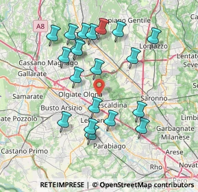 Mappa Via Serio, 21050 Marnate VA, Italia (7.3865)