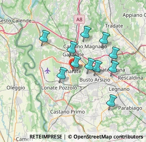 Mappa Via Ricci, 21017 Samarate VA, Italia (5.89455)